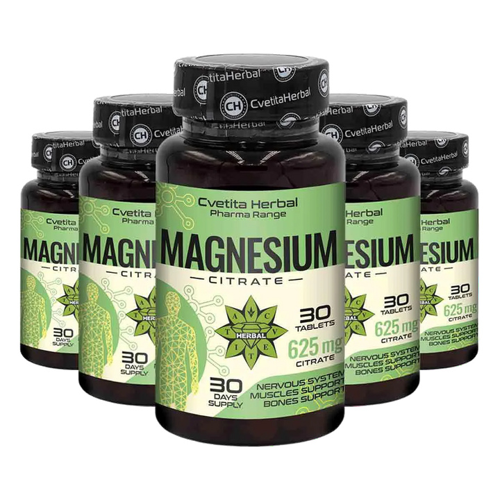 Magnesium Citrate 625mg - Citrát hořečnatý - 30 tablet