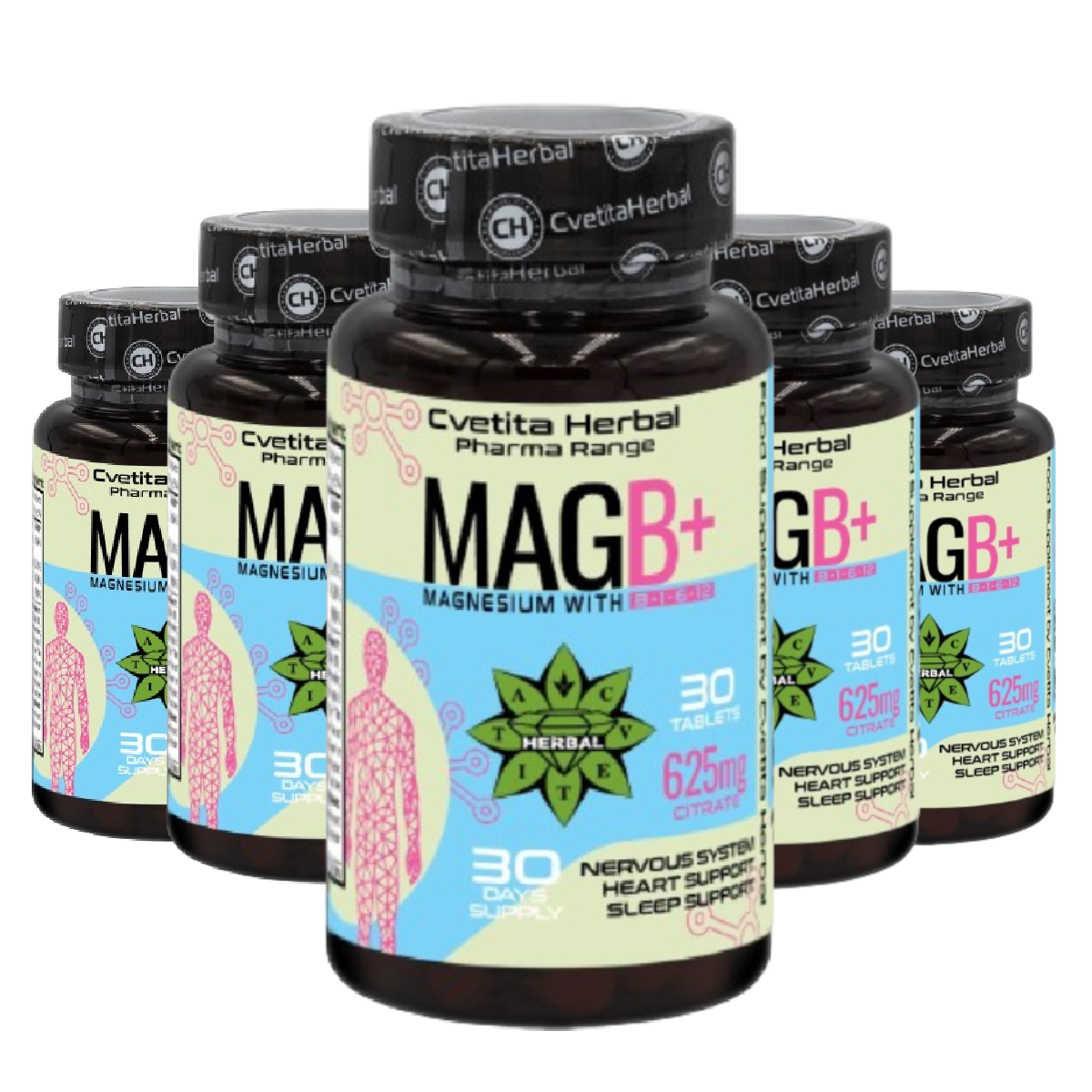 Magnesium Citrate 625mg - Citrát hořečnatý - 30 tablet