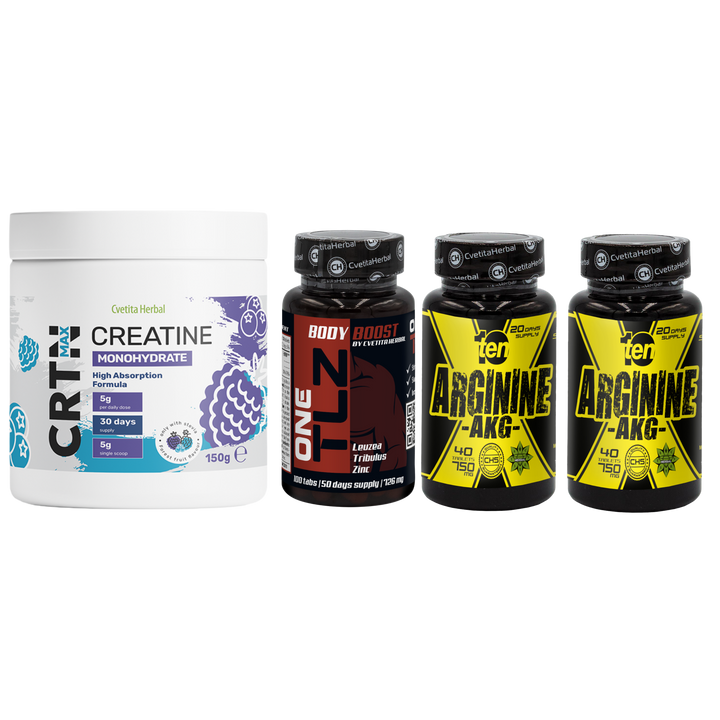 ╨Ъ╨Ю╨Ь╨С╨Ю ╨Я╨Р╨Ъ╨Х╨в: TLZ + ARGININE + CRTN MAX
