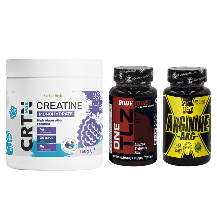 ╨Ъ╨Ю╨Ь╨С╨Ю ╨Я╨Р╨Ъ╨Х╨в: TLZ + ARGININE + CRTN MAX
